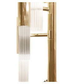 Waterfall Torch Wall lamp Luxxu gold color with detail