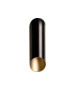 Pipe wall lamp Tom Dixon black and gold color front view