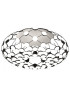 Mesh LED ceiling lamp Luceplan black color front view