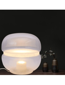 Macaron LED table lampBrokis transparent color front view