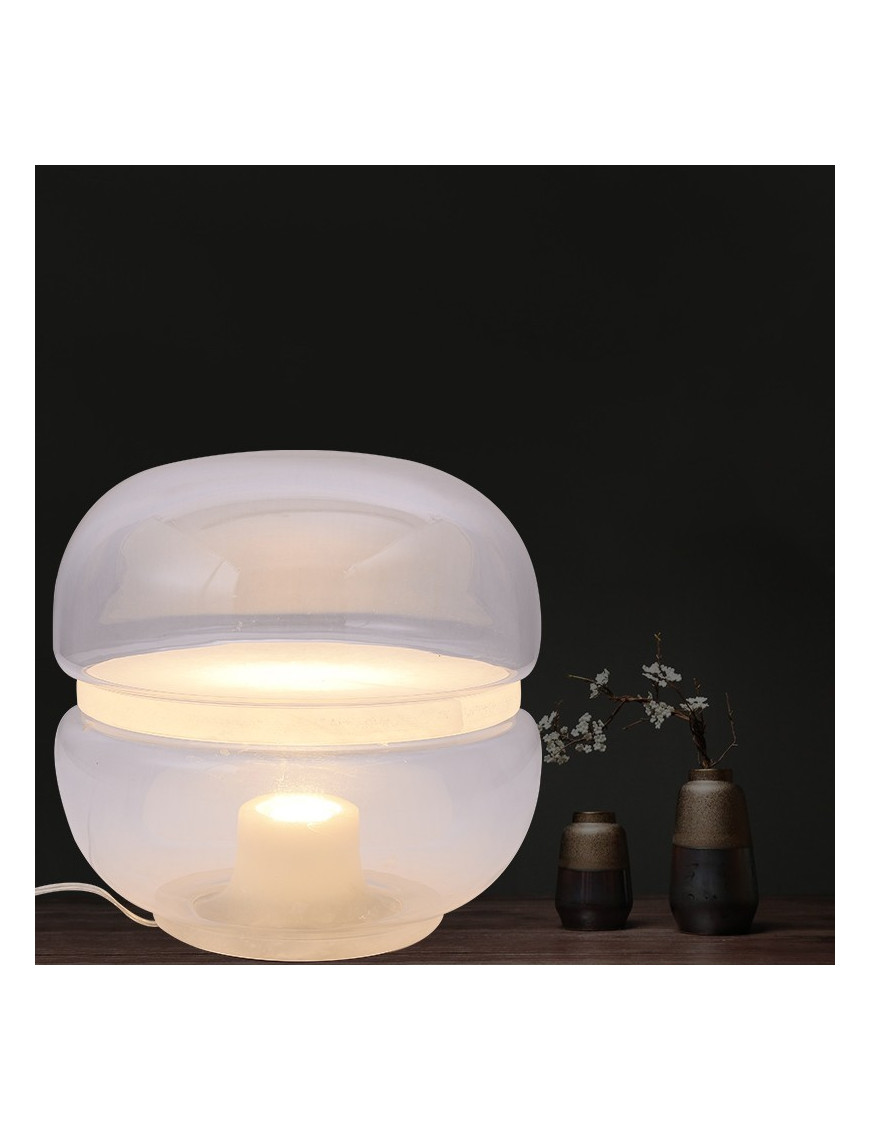 Macaron LED table lampBrokis transparent color front view