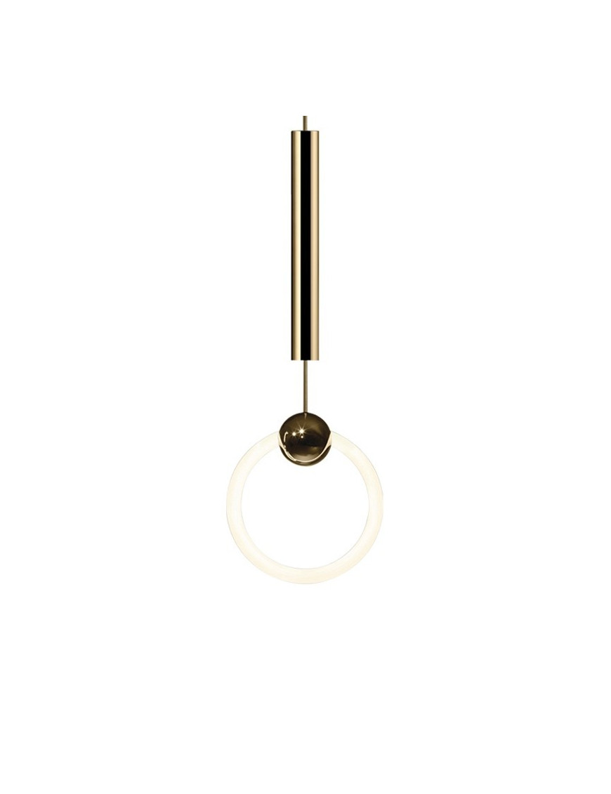 RING pendant lamp Lee Broom gold color 1 light front view