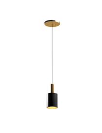 Musa PENDANT LAMP Capital Collection black color 1 light front view