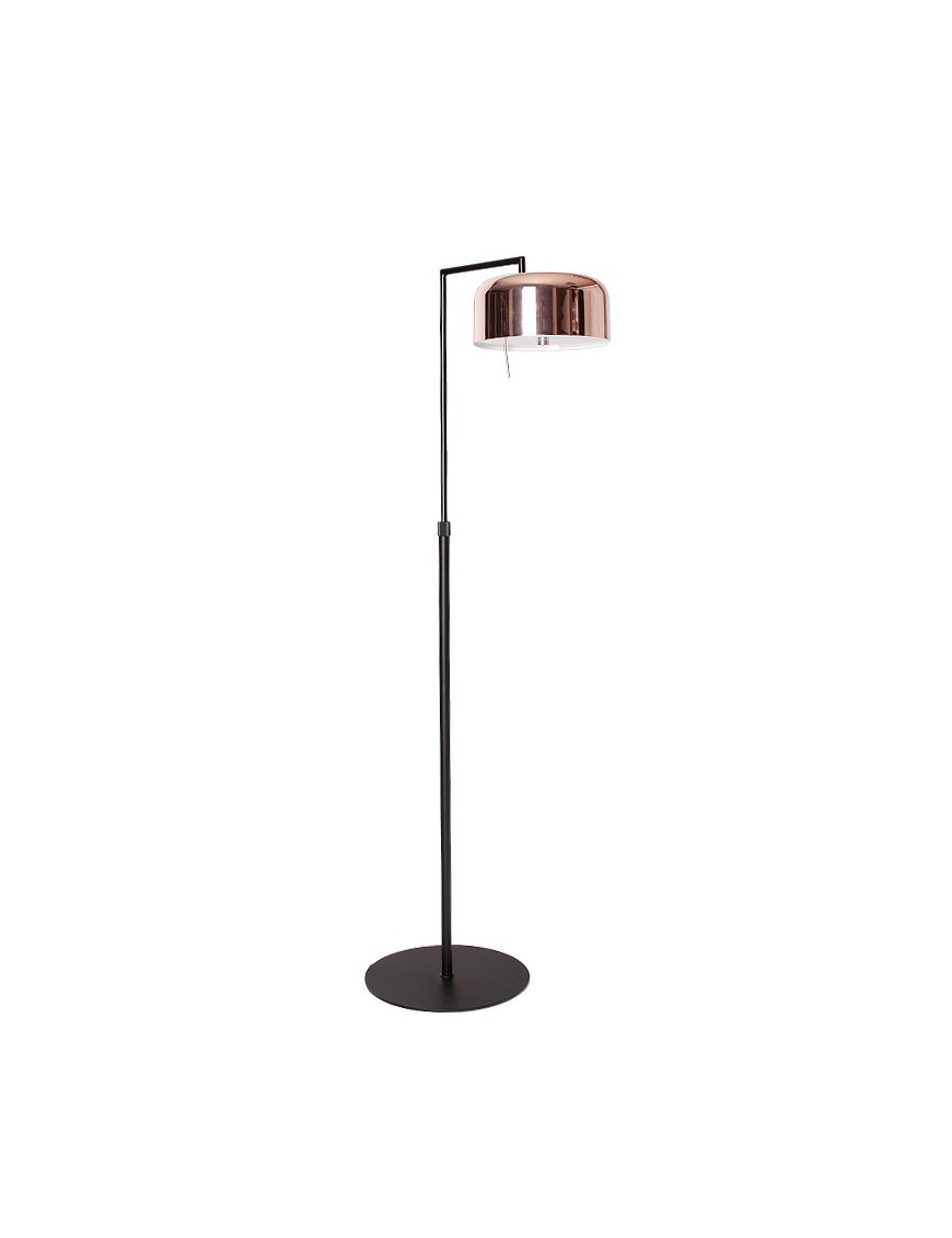 Lalu Plus floor LAMP Seed Design black+copper color front view