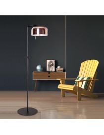 Lalu Plus floor LAMP Seed Design black+copper color side view