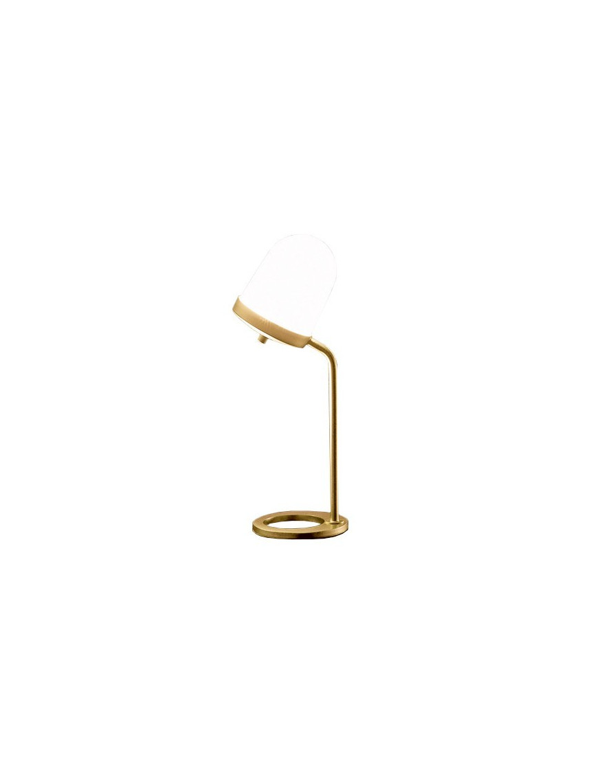 Lula Table Lamp Small High Penta brass color front view