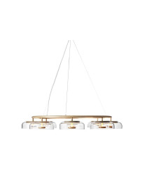 Blossi LED 8 Pendant Lamp Nuura transparent color side view