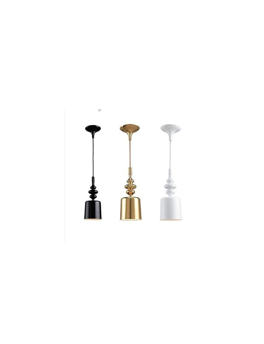 Masiero eva pendant lamp size S Masiero black color / gold color / white color front view