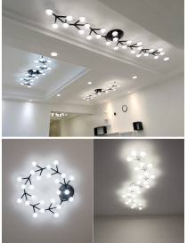 Net LED ceiling lamp black color