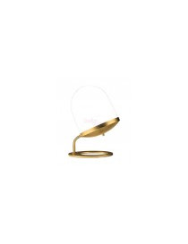 Lula Table Lamp Small Low Penta white+brass color with detail