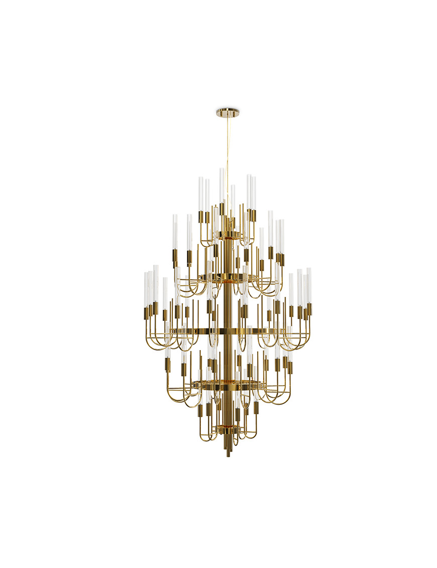 Gala Chandelier Luxxu brass/nickel color