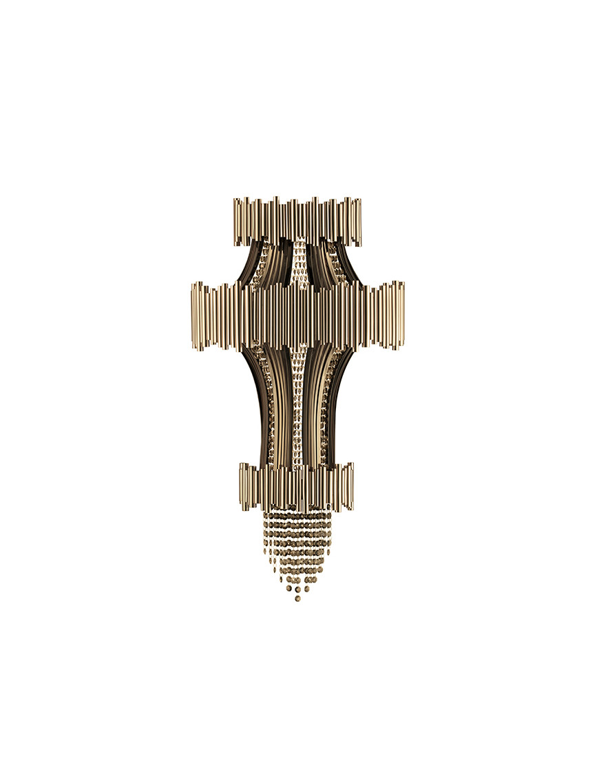 Scala Wall Lamp Luxxu brass color front view