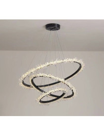 HALO CRYSTAL CHANDELIER