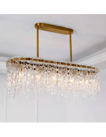 Cold Heart Ice Glass Rectangular Chandelier︱Top Luxury Woo lighting