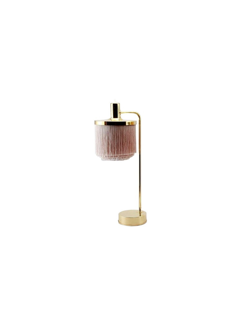 Silk Fringe Brass Table Lamp