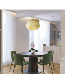 Modern Silk Fringe Pendant Lamp