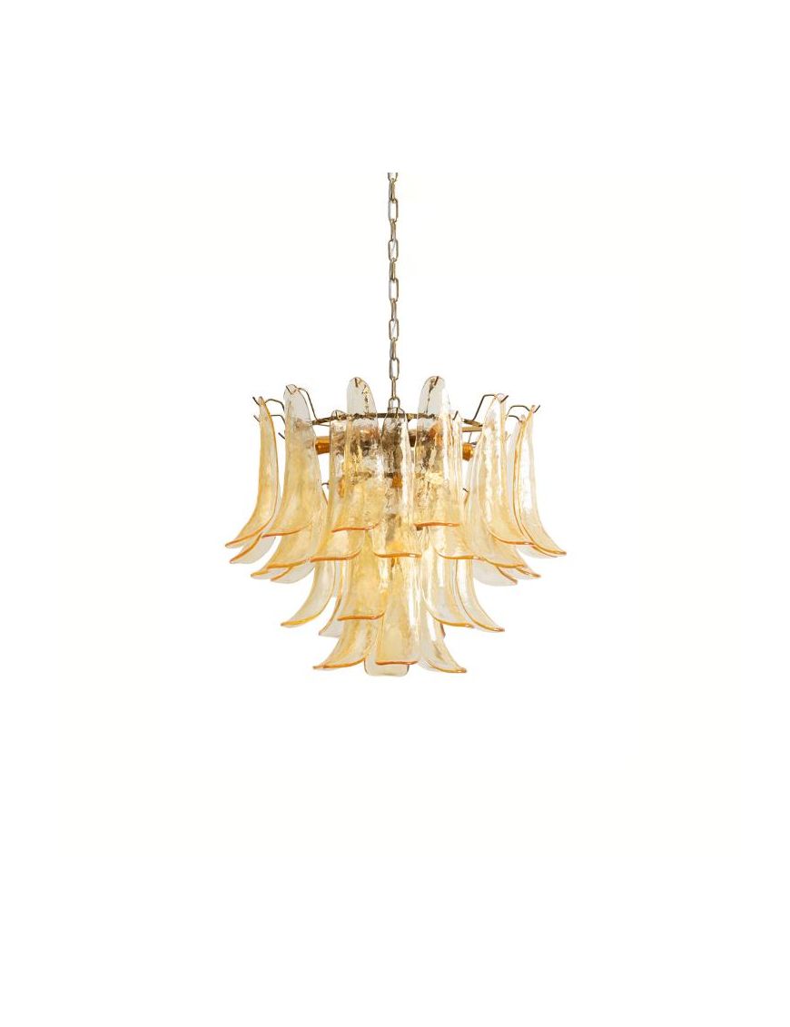 Vintage Murano Style Glass Chandelier