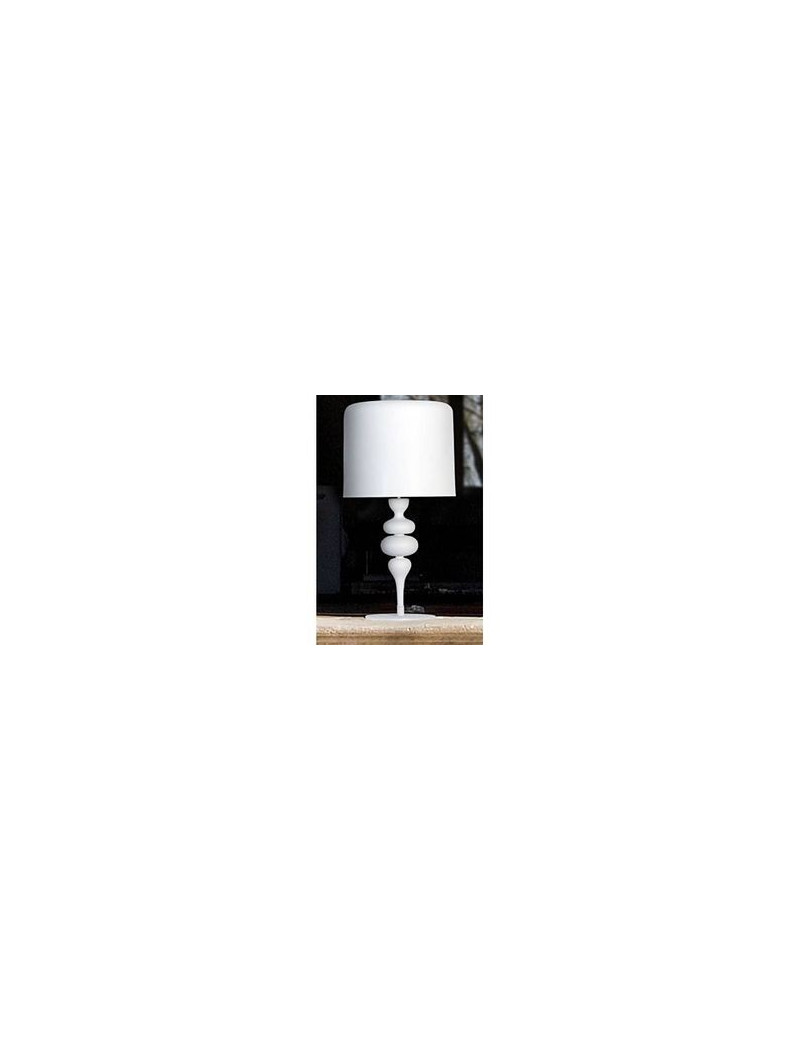 Eva table lamp Masiero white color front view