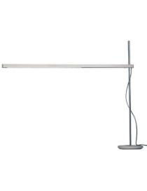 Talak LED table lamp Artemide silver color front view