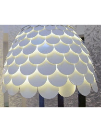 Carmen pendant lamp FontanaArte white color with detail