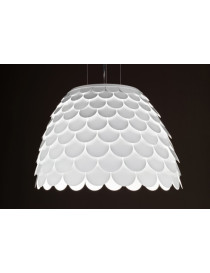 Carmen pendant lamp FontanaArte white color back view