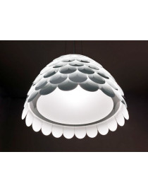 Carmen pendant lamp FontanaArte white color Diam 51cm