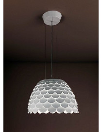 Carmen pendant lamp FontanaArte white color top view