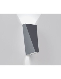 Topix wall lamp Delta light black color front view