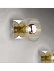 Serena design wall lamp Modiss transparent color front view