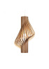 Diva pendant lamp Northern lighting natural wood color front view