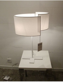 Joiin table lamp Pallucco white color top view