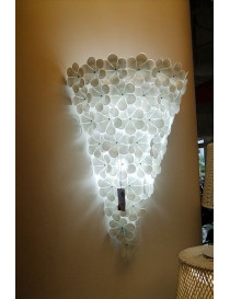 Ipe Cavalli alwin wall lamp white color S front view