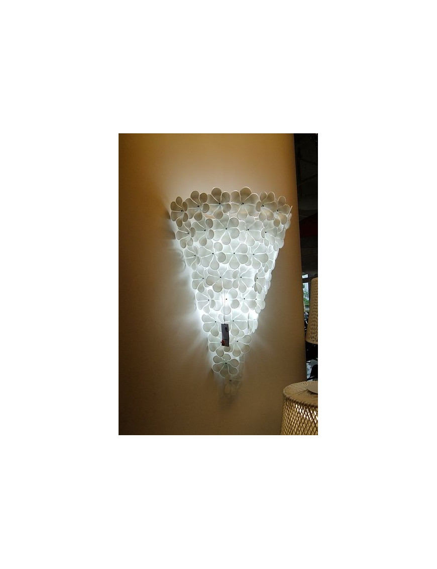 Ipe Cavalli alwin wall lamp white color S front view