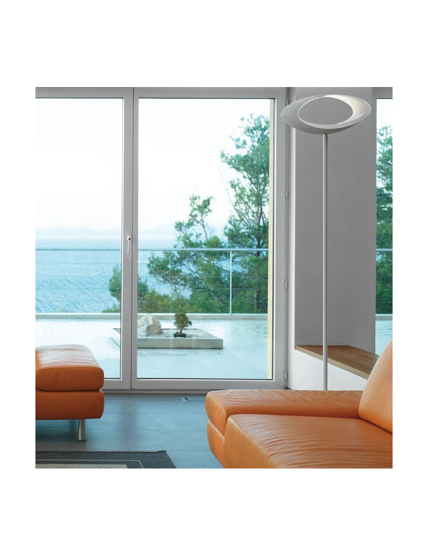 Cabildo floor lamp Artemide white color side view