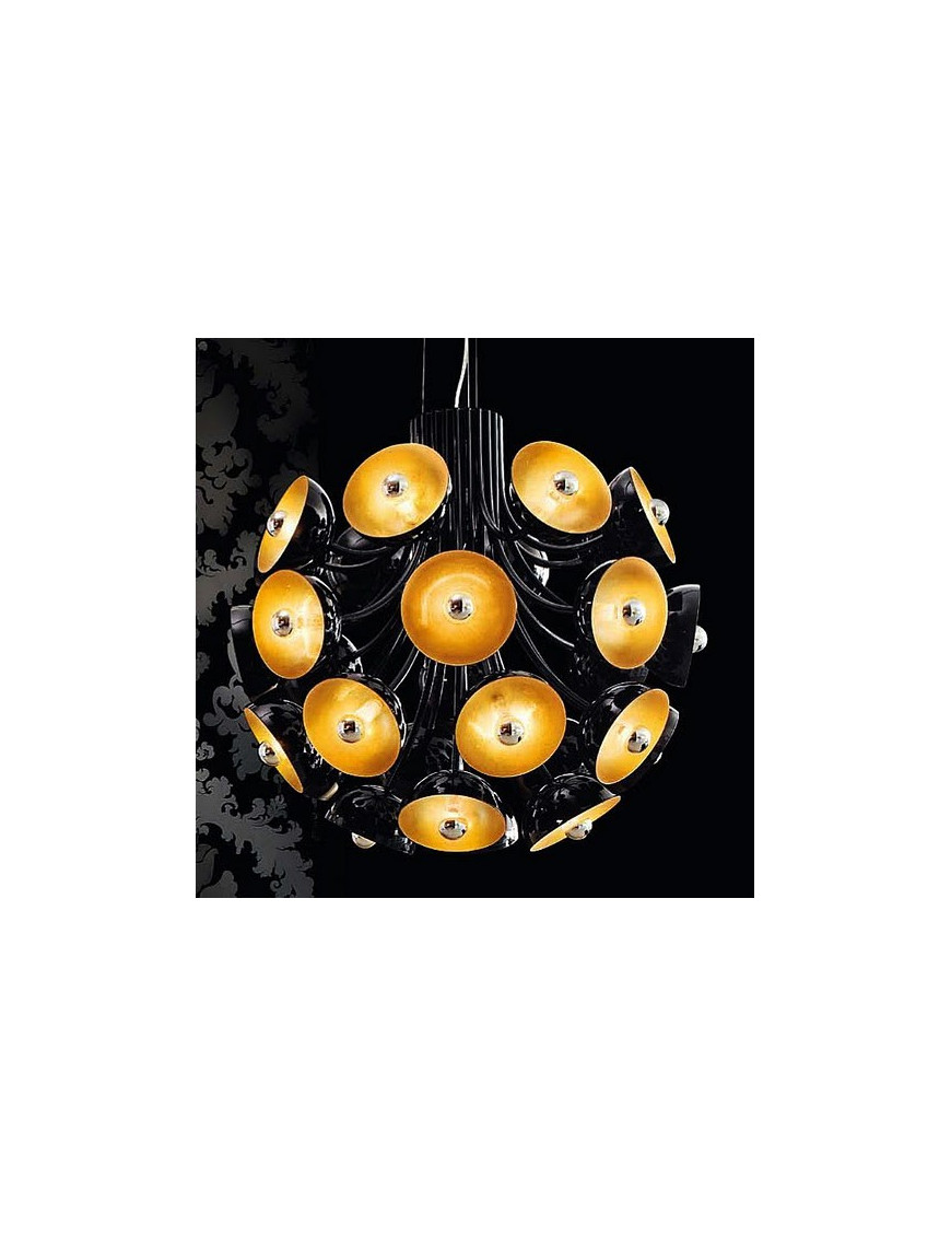 Symphony Chandelier EviStyle black color front view