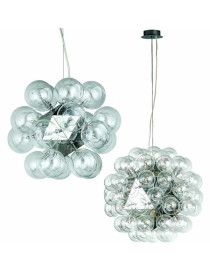 Taraxacum pendant lamp Flos transparent color front view