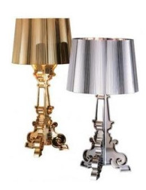 Bourgie style table lamp Kartell or color / chrome color