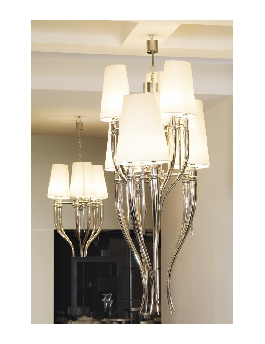 Visionnaire Brunilde Chandelier white color 6 lights