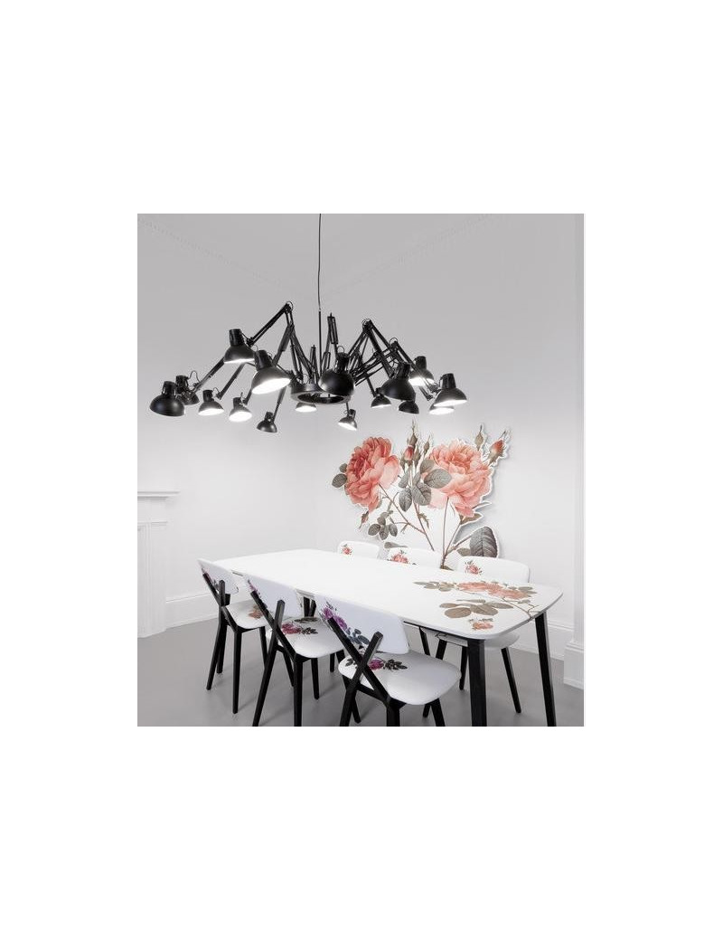 Dear Ingo design pendant lamp Moooi black color in dining room