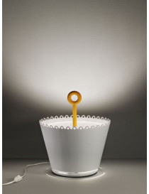 Lola table lamp Italamp coffee color front view