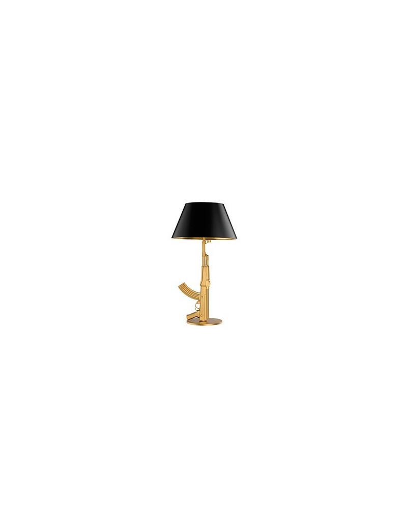 Gun table lamp Flos gold or black color front view