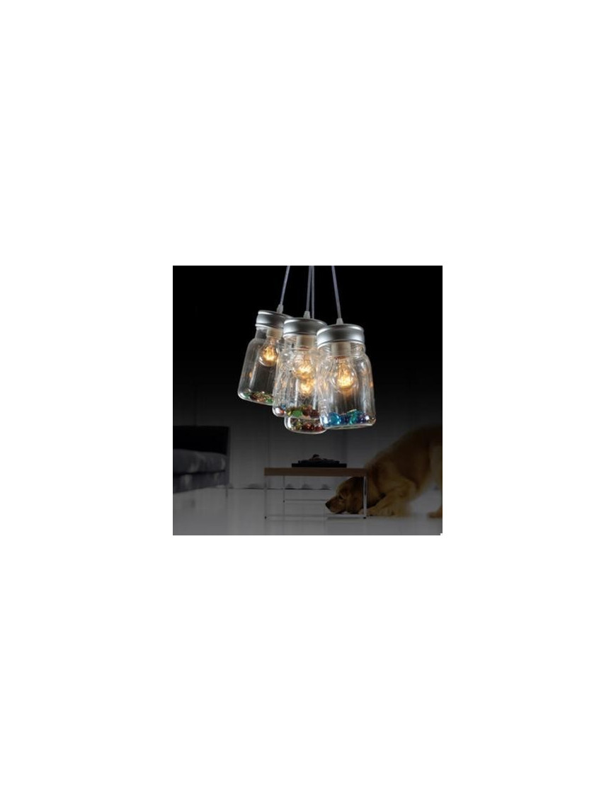 Jar pendant lamp Pottery Barn side view