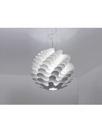 Libera pendant lamp Zaneen white color S front view