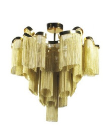 Stream Ceiling lamp Terzani gold color back view