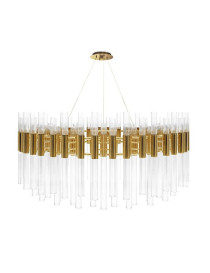 Waterfall Round suspension Luxxu gold color front view